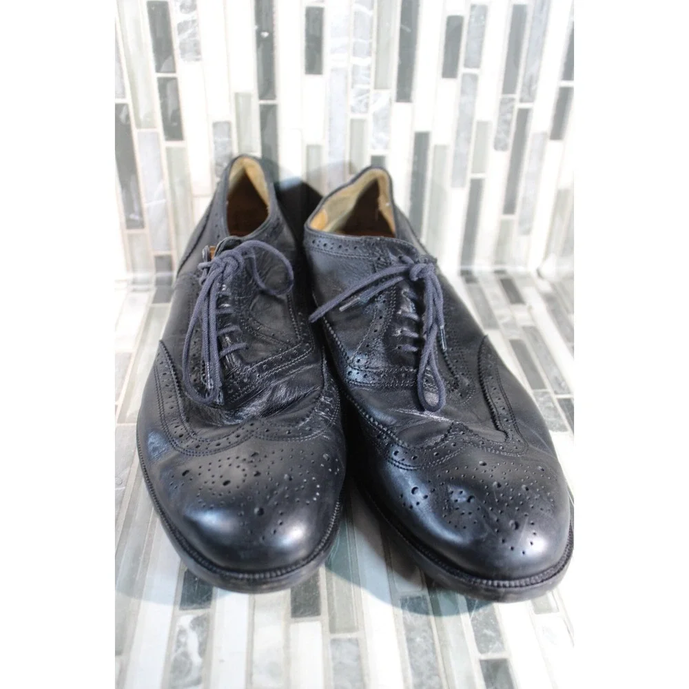 Truman Vero‎ Cuoio Black Dress Shoes Size 9.5